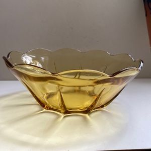 Vintage Anchor Hocking Amber Glass bowl